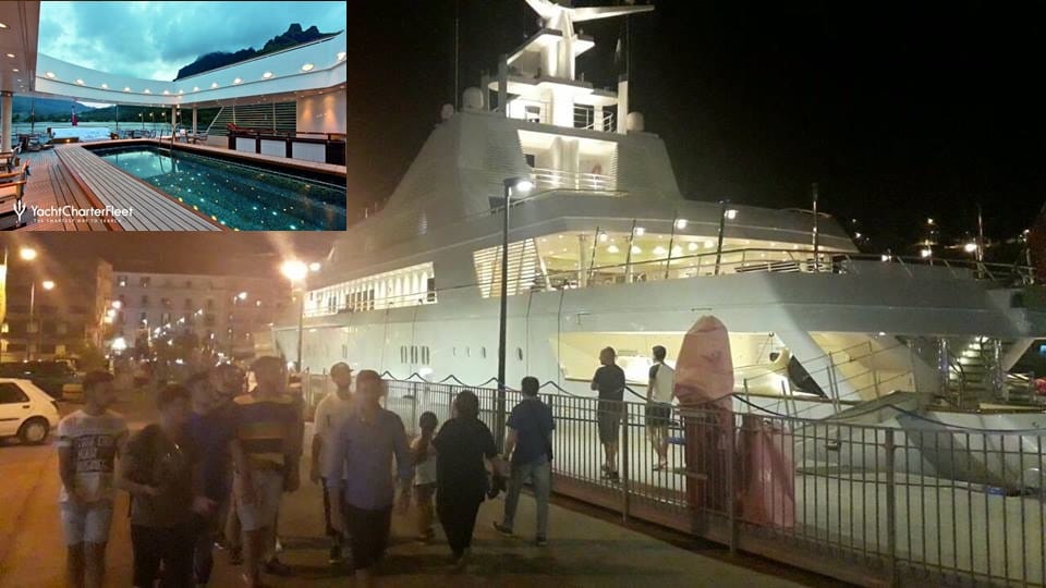 C.mare: Lo yacht “Grand Ocean” al molo Stabia- 80 metri di lusso ed eleganza