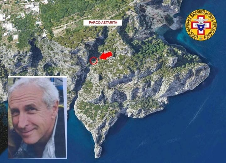 Capri, trovato senza vita il turista americano scomparso sabato Capri