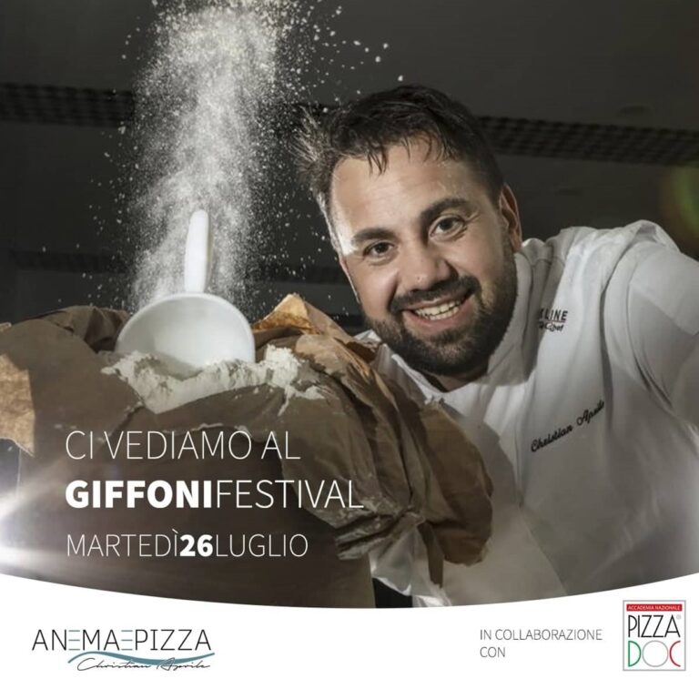 Il pizzaiolo Cristian Aprile protagonista al “Giffoni Film Festival 2022”