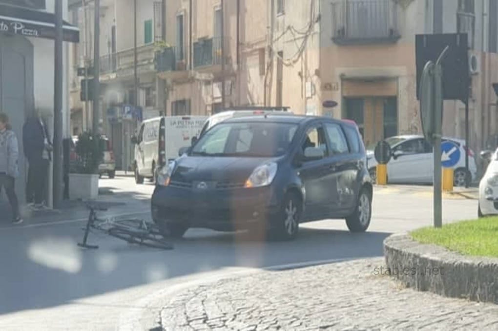 Ciclista investito