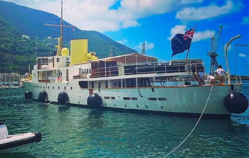 Nel porto di Castellammare il superyacht Marala, ha ospitato Dalì e Frank Sinatra