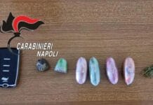 Gragnano, droga nascosta in cucina: in manette 31enne Ovuli di droga